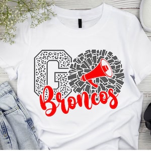 Broncos svg  Bronco svg  Broncos Football Svg  Broncos Cheer svg  Broncos Mascot, School, svg, dxf, eps, png, pdf, sublimation, cut file, ht