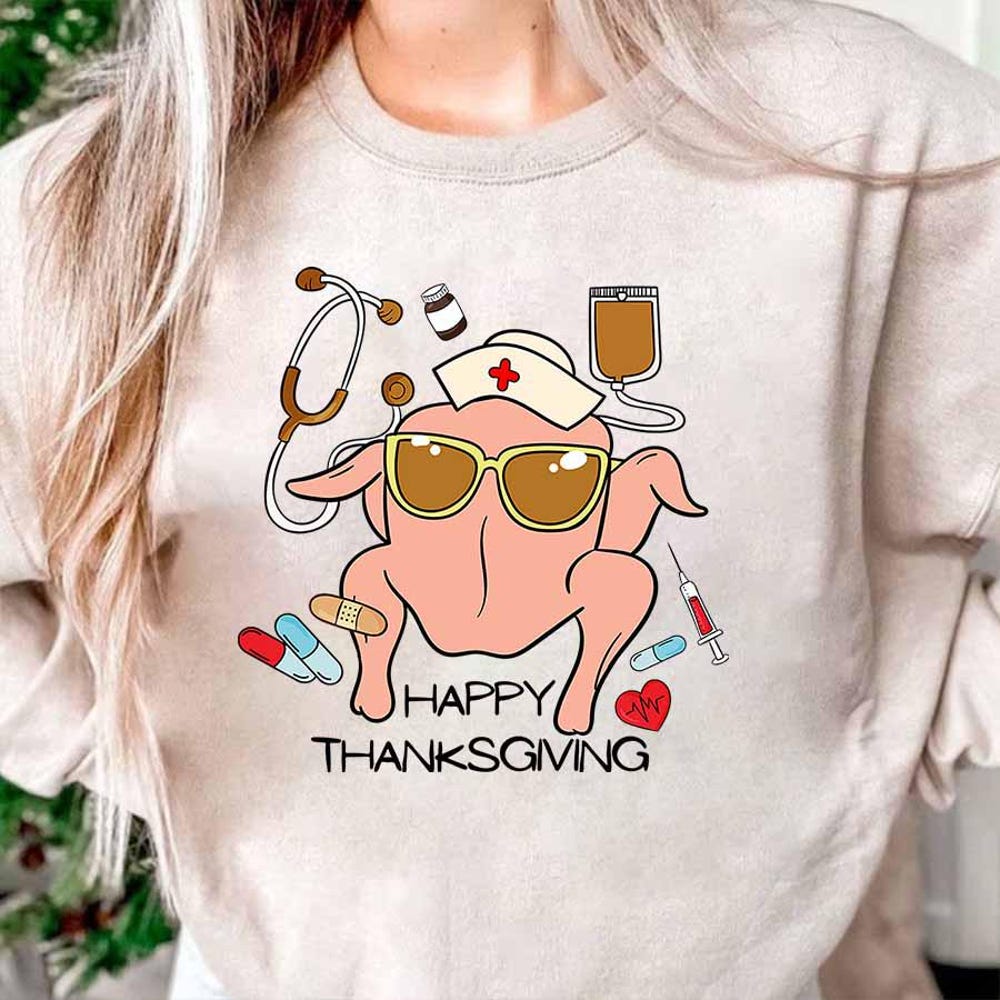 Nurse Thanksgiving Thanksgiving Nurse Shirt, Nurse Turkey Shirt, Nurse Fall Shirt, Thankful Nurse Shirt, Funny Nurse Shirt, Happy Thanksgiving Gift For Nurse Nurse Shirt Unisex Style Realtorgift