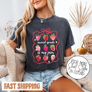 Comfort Colors® Lehrer der zweiten Klasse, Lehrer der zweiten Klasse, zweite Klasse ist mein Jam-Shirt, Team-zweite Klasse-Shirt, 2.Klasse-Kader-Shirt, zurück in die Schule