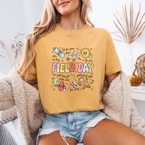 Comfort Colors® Teacher Field Day Shirt, Field Day Fun In The Sun Shirt, Field Day Vibes Shirt, Field Day Fun Day Tee, Field Day Squad Shirt