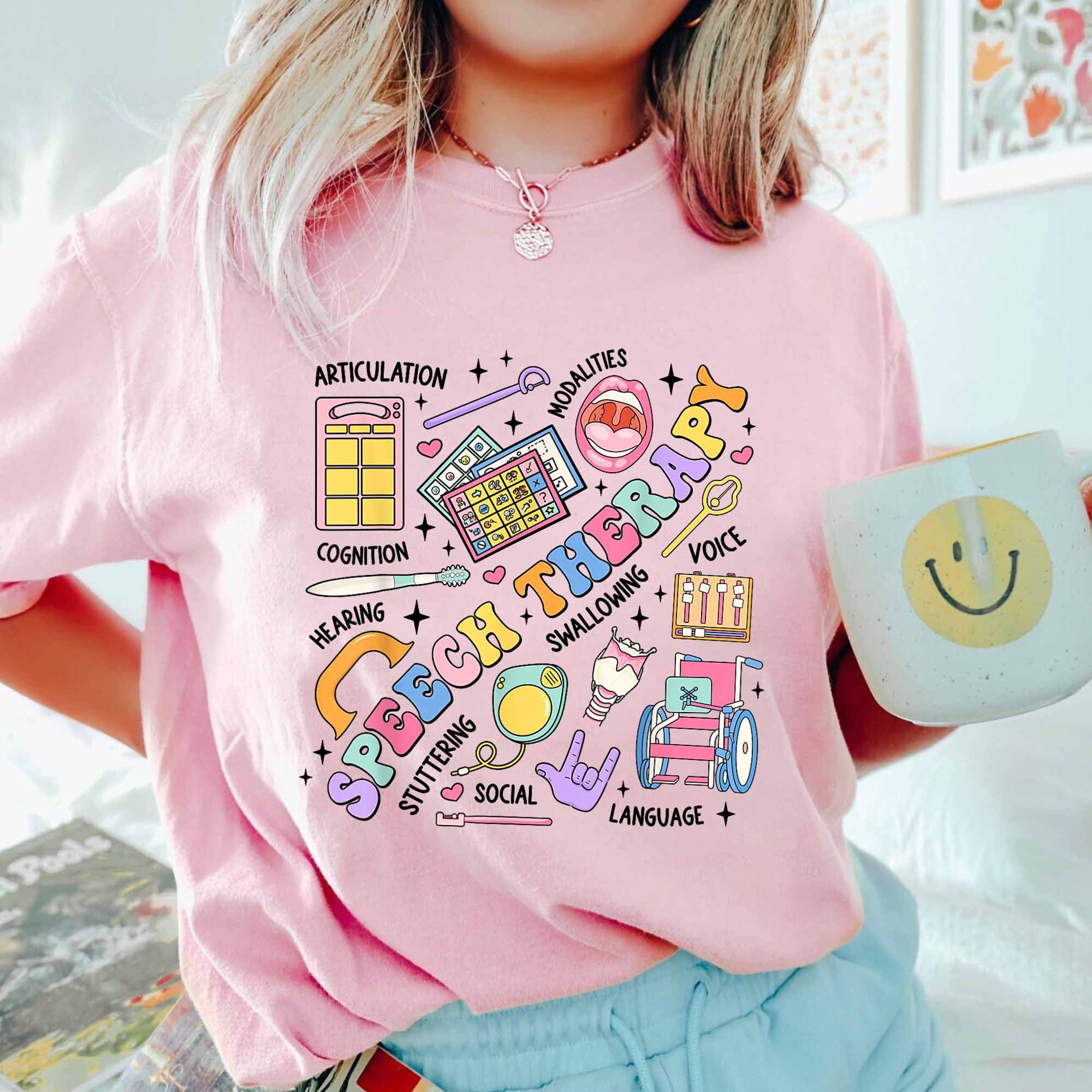 Retro Speech Therapy Shirt, Everyone Deserves A Voice Shirt, Funny