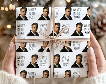 What’s in the Box Gift Wrap | Se7en Parody Brad Pitt Wrapping Paper