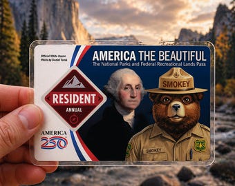 National Park Pass Sleeve - Anti Trump Card - America The Beautiful Pass Protector