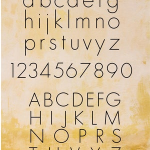 Futura line font, Single Line Center