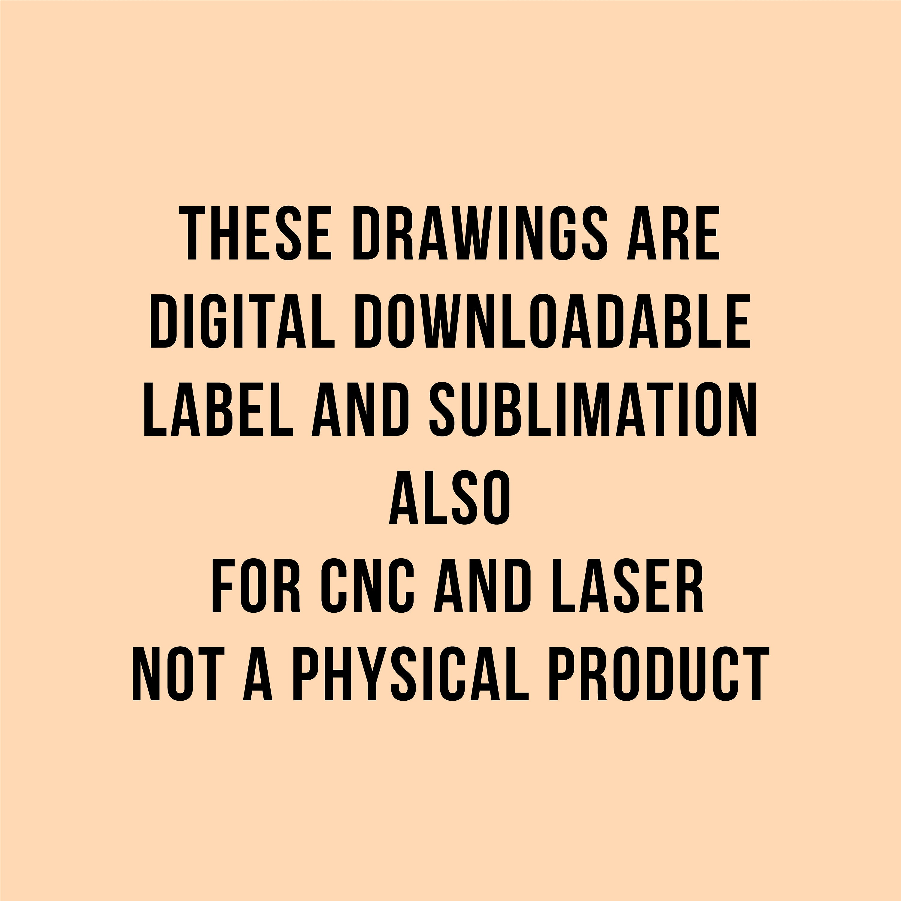 These Drawings Are Digital Downloadable Label and Sublimation - Etsy