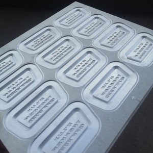 Custom Silicone Label Mold, Rubber Label Mold, Pvc,