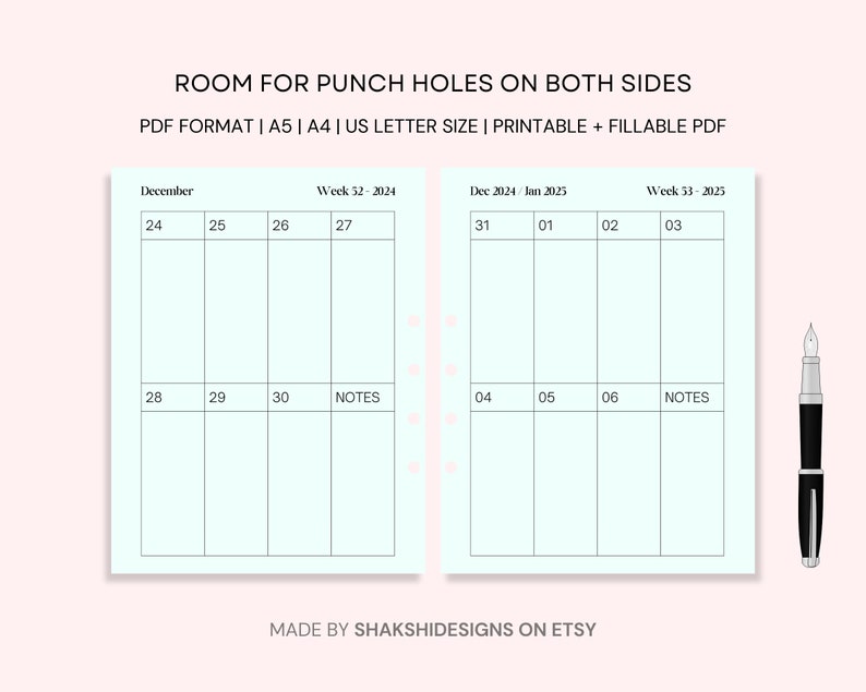Buy 20242025 Printable 365 Days Weekly Planner Daily Schedule Online