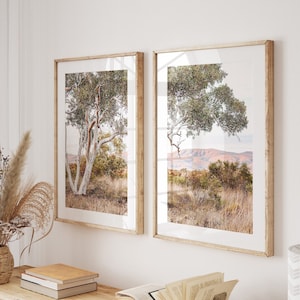 Australia Landscape print sets, Australian outback, Eucalyptus, Gumtrees, Natural trees, bush land, farmhouse, country wall art
