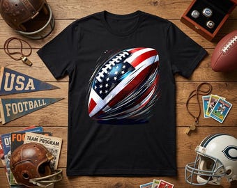 Maglietta da calcio con bandiera americana, maglietta sportiva per il Giorno dell'Indipendenza degli Stati Uniti