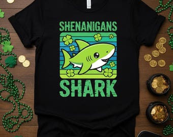 Funny Irish Shark St Patricks Day PNG, Shark Shenanigans
