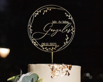 Mr & Mrs Cake Topper, Hochzeitstorte Topper, Hochzeitstorte Topper, Hochzeitstorte Topper personalisiert, Hochzeitstorte Topper