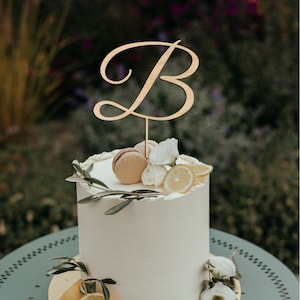 Initial Cake Topper, Letter Cake Topper, Wedding Cake Topper, Engagement Cake Topper, Bridal Shower Cake Topper,Anniversary Cake toppers