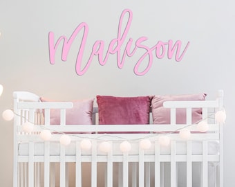 Wooden Name Sign Baby Name Sign Nursery Name Sign Custom Name Sign Wooden Letters Wood Name Sign Wall Name Sign Personalized Home Decor