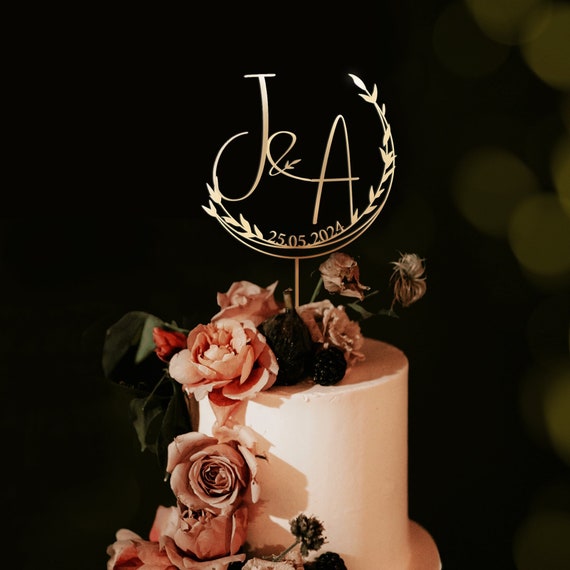 Custom Cake Topper for Wedding Couples, Rustic Cake Topper,Personalized Cake Topper, Custom Names Cake Topper, Anniversary Cake Toppers