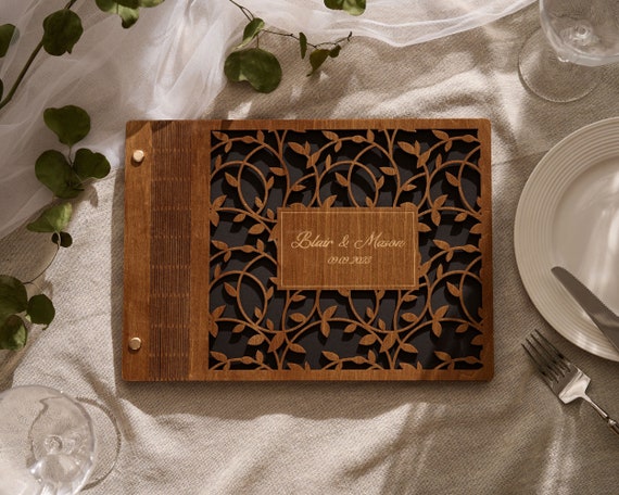 Wedding Guest Book, Wood Guest Book, Photobooth Guestbook, Wooden Guest Book, Vintage Wedding Guest Book,Wooden Design,Wedding Decor