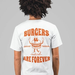 Burger T Shirt, Unisex T Shirt, Burger Time shirt, Summer shirt Pop art shirt Gift for her Funny Retro shirt tumblr shirt Aesthetic clothing