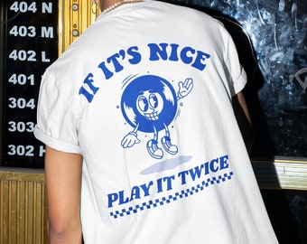 Vynil tshirt, Unisex T Shirt, Play It shirt, Summer shirt Pop art shirt Gift for him Funny Retro shirt tumblr shirt Aesthetic clothing