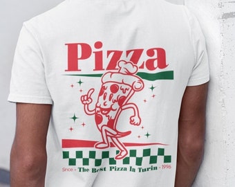 Custom Pizza T Shirt, Unisex T Shirt, Best Pizza In Town, Summer shirt, Pop art shirt, Gift for her, Funny Retro shirt, Aesthetic clothing