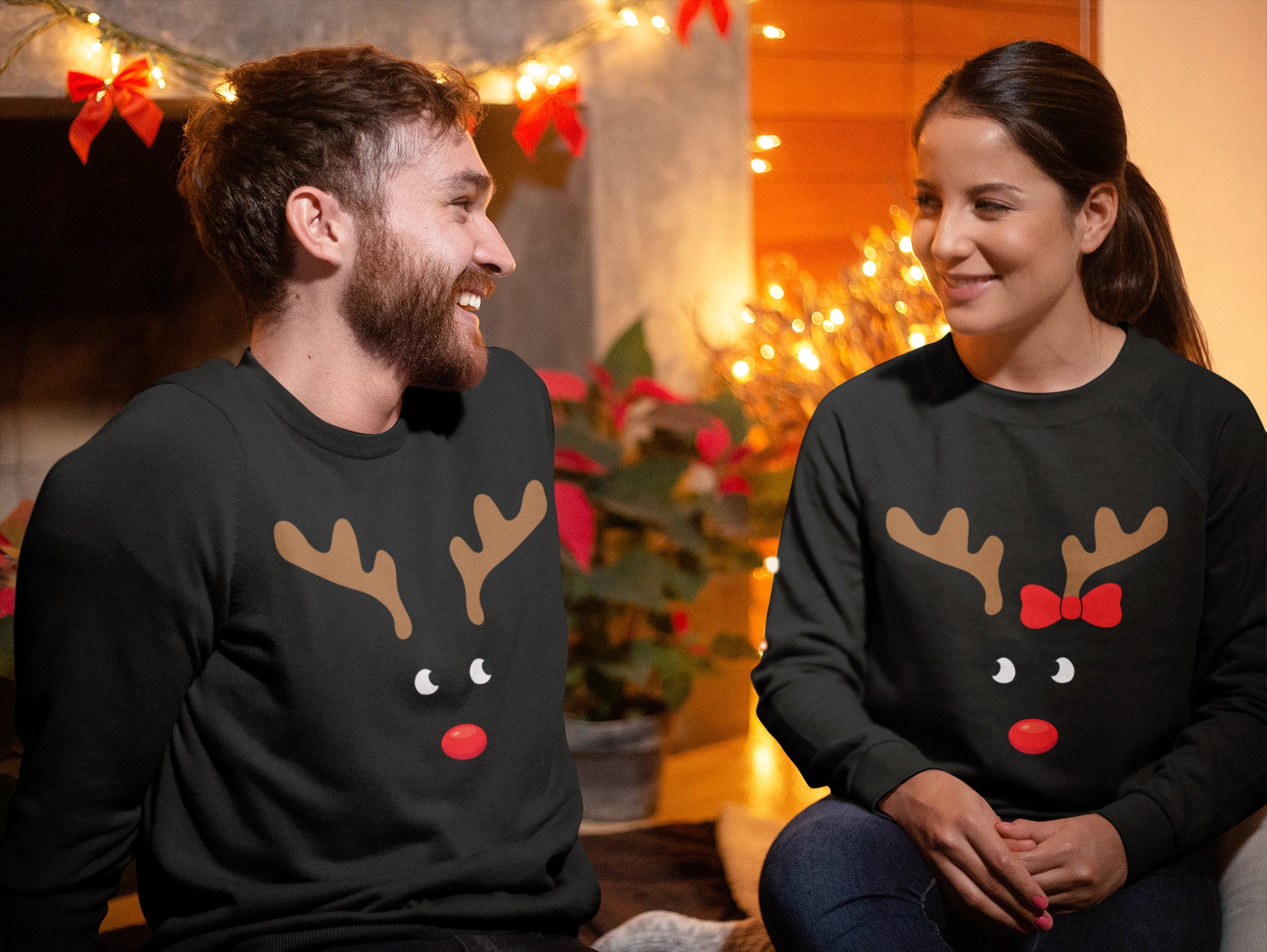 Pull noel couple Etsy Canada