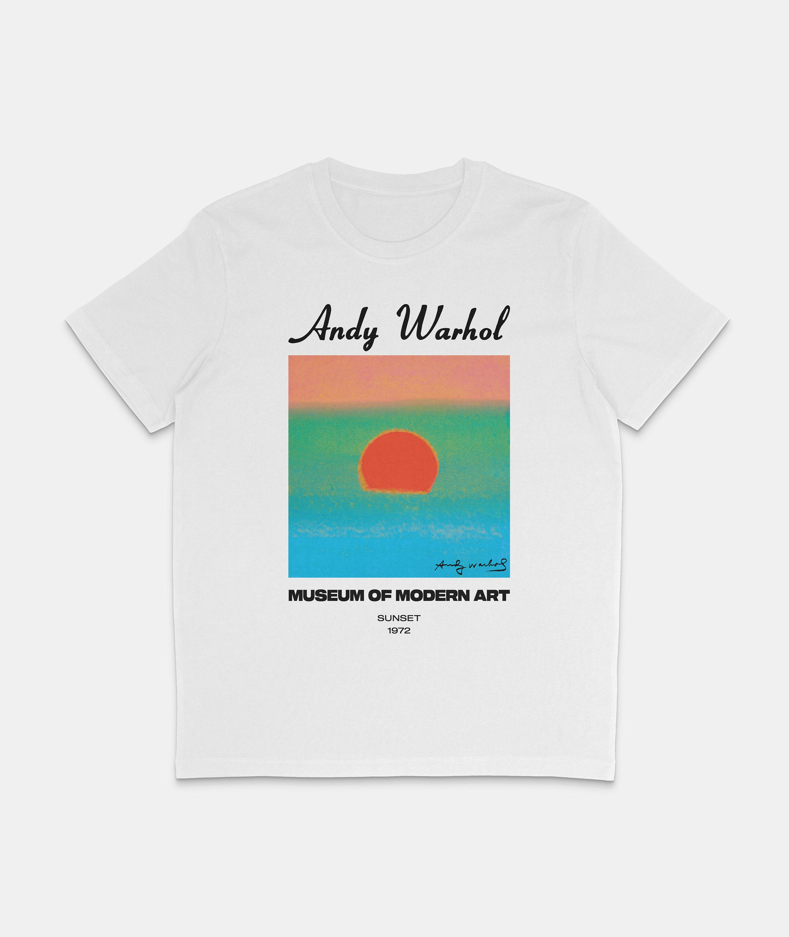 アンディ・ウォーホル サンセット Tシャツ：レトロポップアート