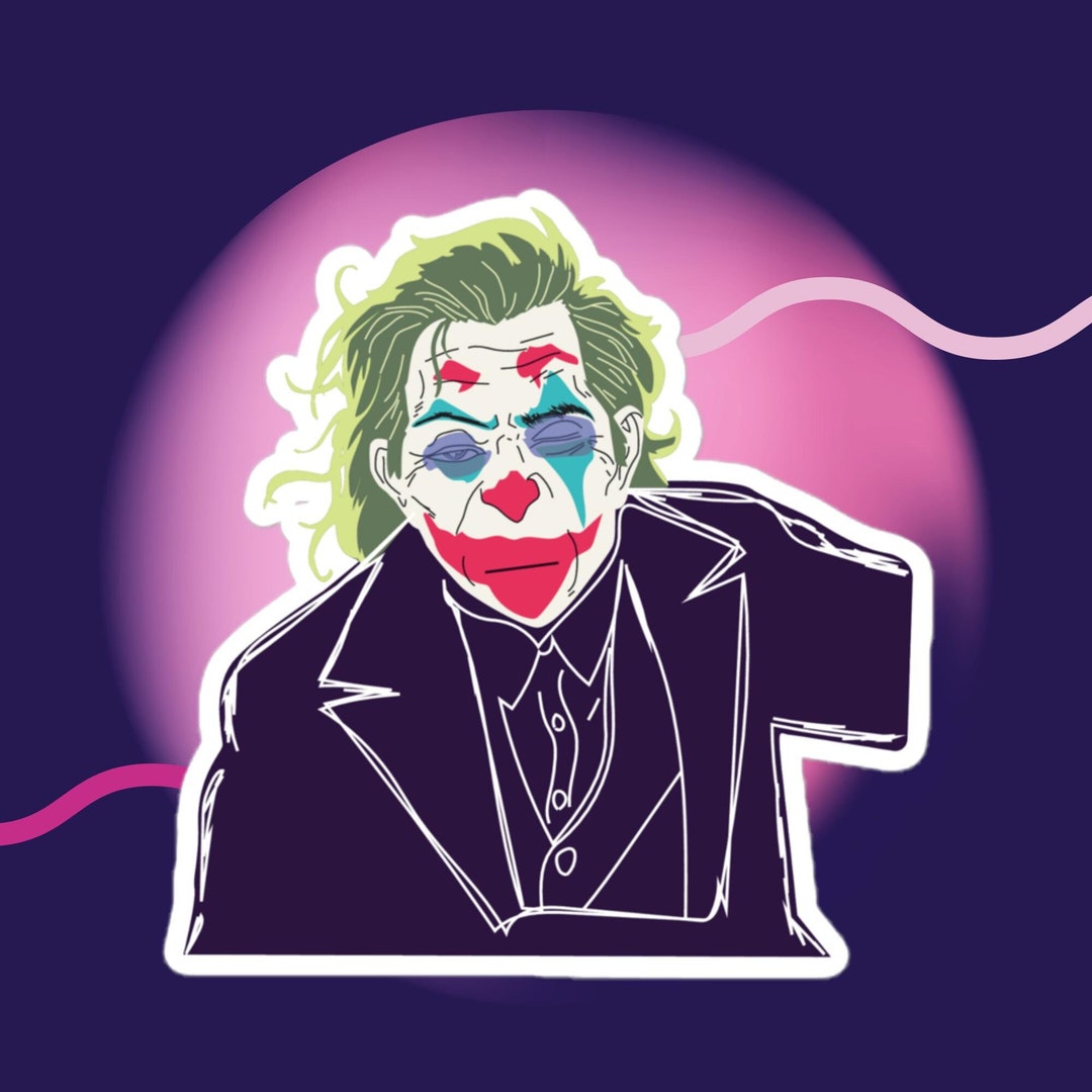 The Joker Vinyl Sticker Joaquin Phoenix Joker Stickers DC Etsy