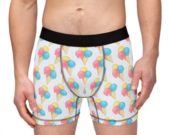 Ice cream Summer vibes Men's Boxers (AOP)