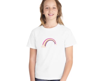 T-shirt arc-en-ciel pour jeunes de poids moyen