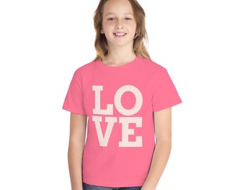 LOVE jeugd middengewicht T-shirt