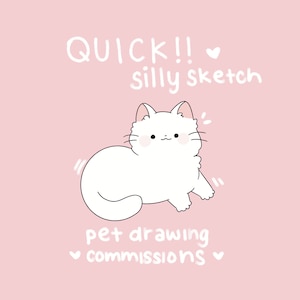 Encargos personalizados de caricaturas chibi tiernas y divertidas / Ilustración de dibujo rápido digital personalizado / Icono de perfil / Gato perro, etc.