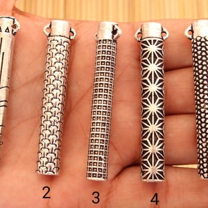 Straw Tubes Silver Necklace, Cocktail Silver Straw, Father&#39;s Day Gift, Bullet Tube Straw, Tube Pipe Pendant, Silver Tube Pendant