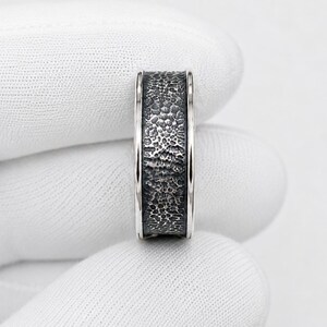 Black Goku Time Ring, Eternal Dragon Kai Goku Ring, DBZ Inspired Anime Ring, Sterling Silver Infinity Band image 7