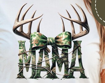 Mama Camo Coquette Bow PNG, Old School Camo png, Girls Camo Bow Png Shirt, Retro Hunting Sublimation, Coquette Bow Png, Camouflage Print Png