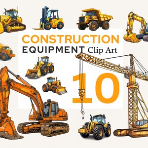 Graafmachine bouw aquarel clipart, graafmachine dumper, bouwplaatsvoertuigen, bulldozer png, bouw verjaardagskwekerij, cake