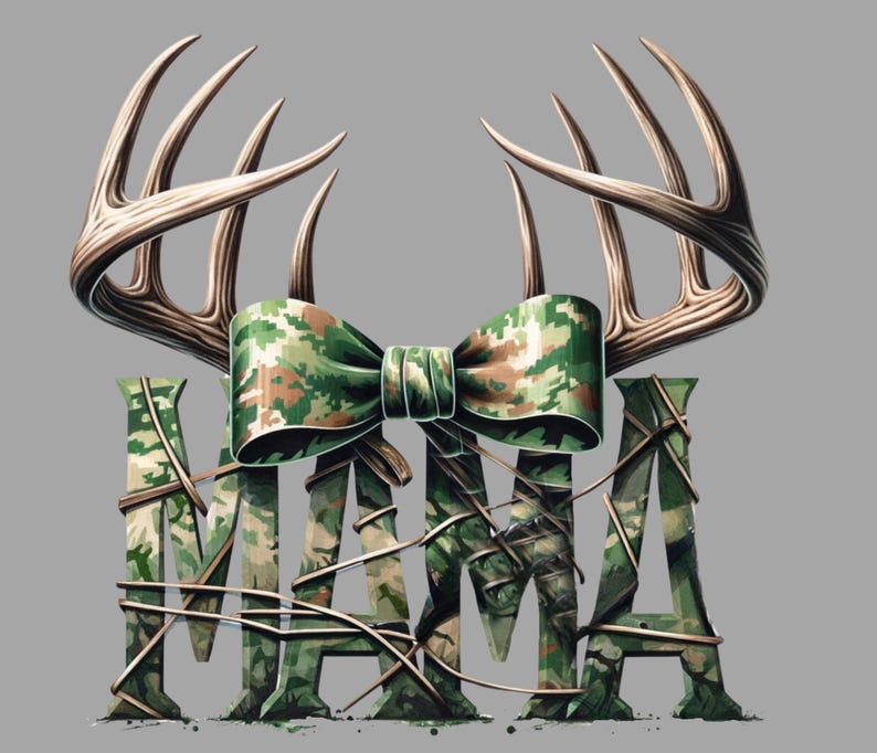 Mama Camo Coquette Bow PNG, Old School Camo Png, Girls Camo Bow Png ...