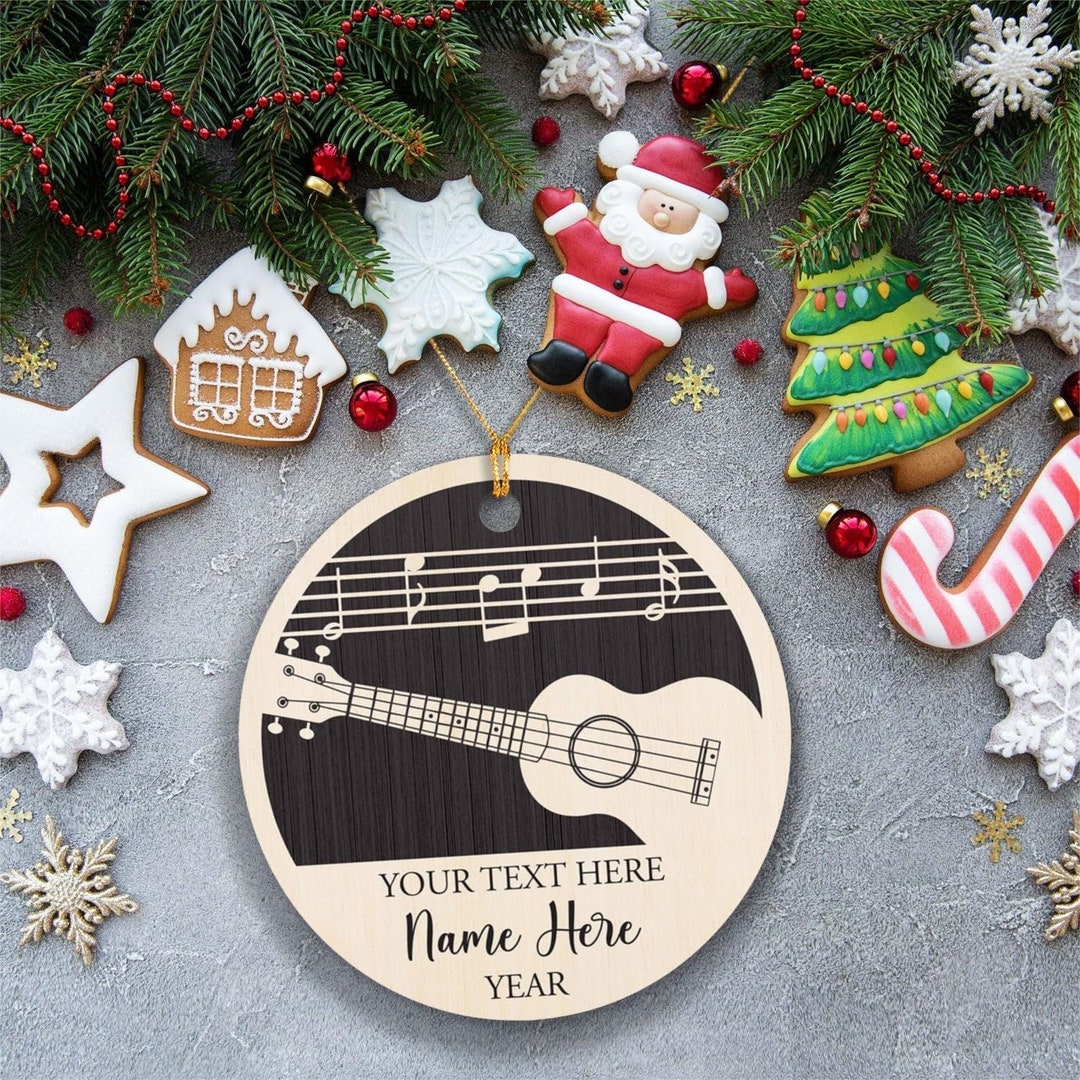 Ukulele Ornament Personalized Ukulele Christmas Ornament Etsy