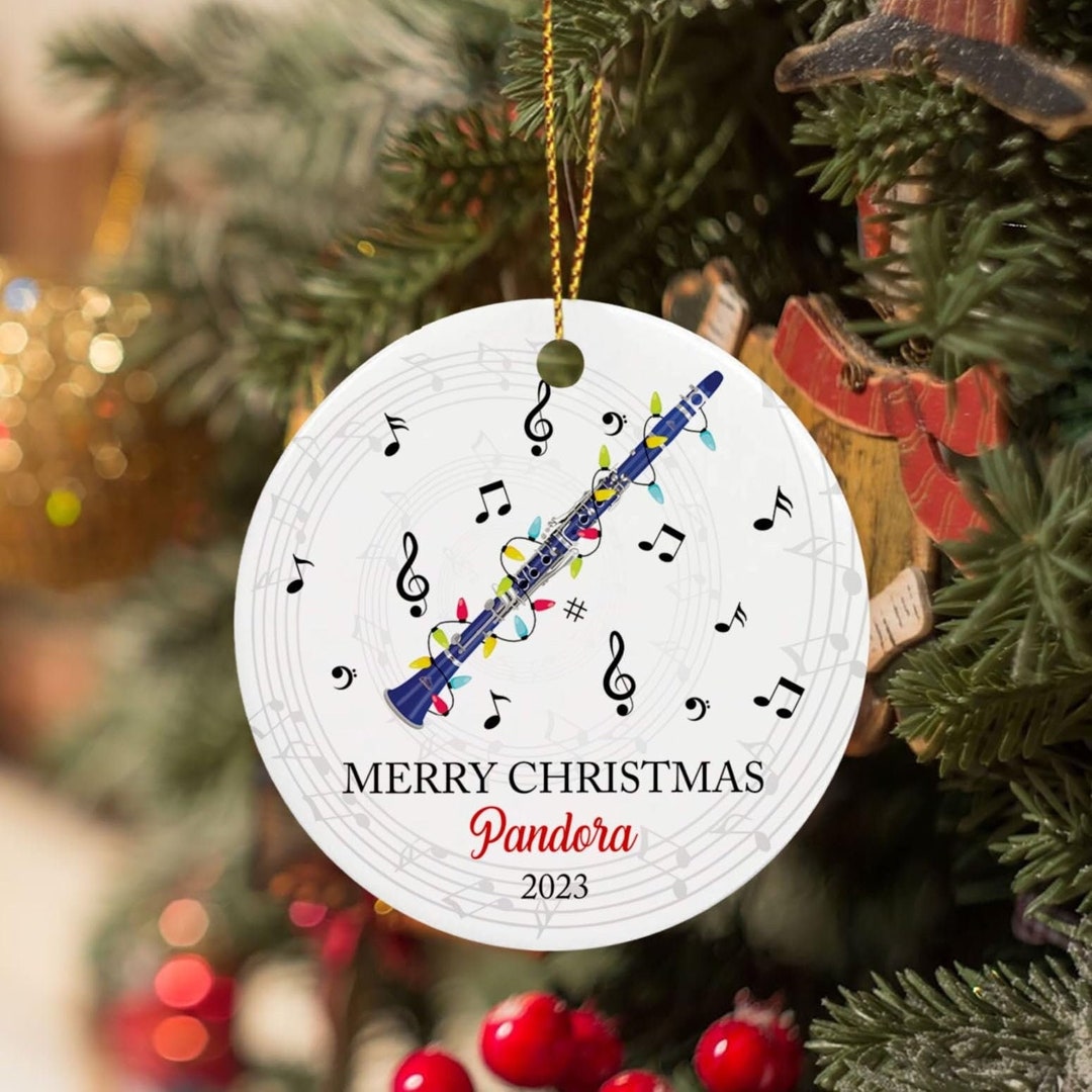Personalized Oboe Musical Instrument Ornament Gift for Oboist Music
