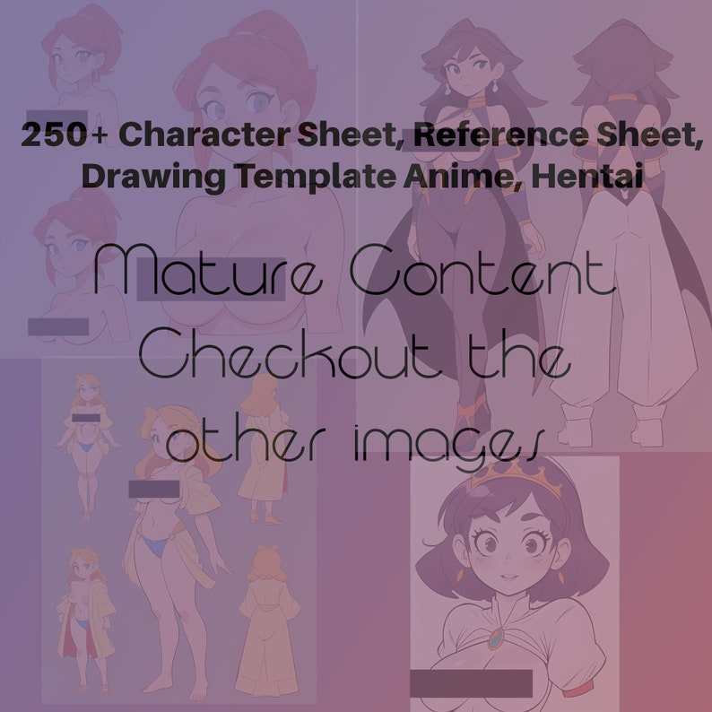 250 NSFW Drawing Template Tutorialhentai Etsy 250 NSFW Drawing Template Tutorialhentai Etsy