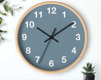 Sleek Scandinavian Clock | European Home Accent | Hygge Home Decor and Gifts