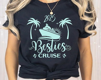 Matching Cruise Shirts Besties Cruise Shirts Custom Cruise Crew Girls Trip Shirts Classic Fit Tshirt Cruise Friends Shirt