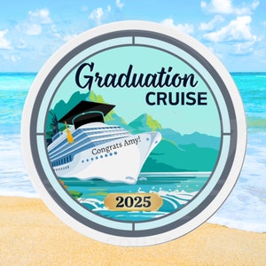 Aimant de croisière de remise des diplômes 2025 Aimants de croisière personnalisés Décorations de porte de croisière de cabine Bannière de porte de croisière Enseigne de croisière Voyage de remise des diplômes