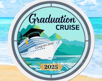 Graduation Cruise Magnet 2025 Graduation Sign Personalized Cruise Magnets Stateroom Cruise Door Decorations Cruise Door Banner Cruising Sign