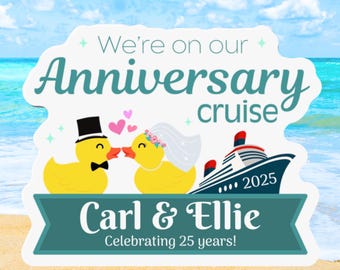 Anniversary Cruise Magnet Personalized Cruise Magnets For Stateroom Door Cruise Door Decorations Cruise Door Banner 50th Anniversary Cruise