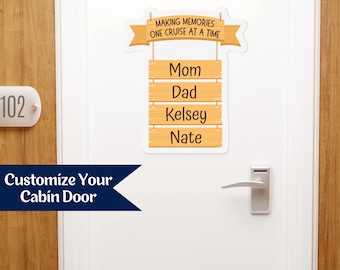 Family Cruise Door Magnet With Names Cruise Door Ideas Stateroom Door Cruise Door Decor Funny Cruise Magnets Anniversary Cruise Door Sign