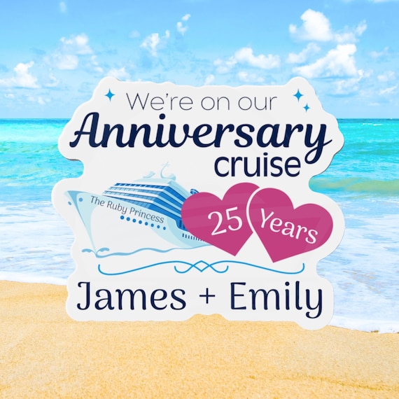 Anniversary Cruise Magnet Personalized Cruise Magnets For Stateroom Door Cruise Door Decorations Cruise Door Banner 50th Anniversary Cruise