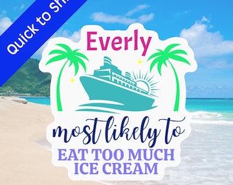 Most Likely to Cruise Magnet For Stateroom Door Cruise Door Decorations Custom Cruise Magnets Personalized Cruise Magnets For Cruise Cabin
