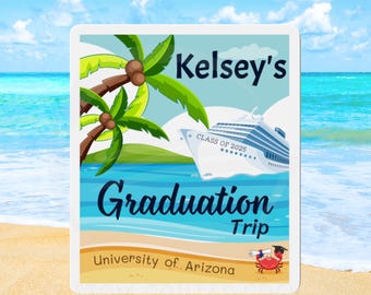 Custom Graduation Cruise Magnet 2025 Graduation Sign Personalized Cruise Magnets Stateroom Door Cruise Door Decorations Cruise Door Banner
