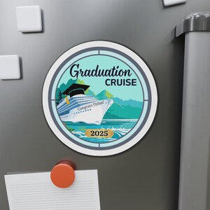 2025 Graduation Cruise Magnet Personalized Cruise Magnets Stateroom Cruise Door Decorations Cruise Door Banner Cruising Sign Graduation Trip image 6