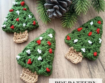 Christmas Crochet Tree Ornament Pattern