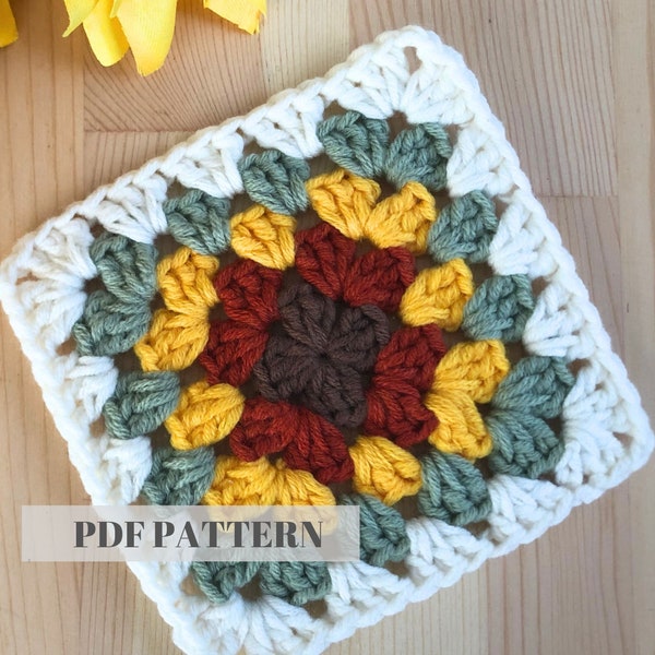 Easy Granny Square PATTERN | Crochet Autumn Decor | Granny Square Pattern |  Granny Square Blankets | Granny Square Bag | Crochet Hat