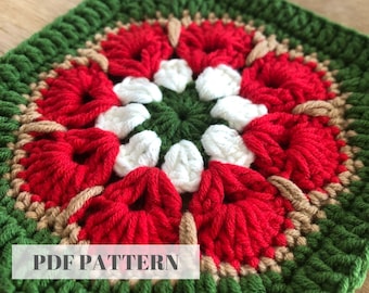 Crochet Granny Square African Flower Pattern